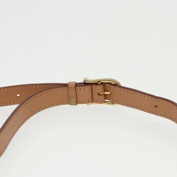 CELINE Macadam Canvas Circle Shoulder Bag PVC Leather Brown Gold - Picture 11 of 16